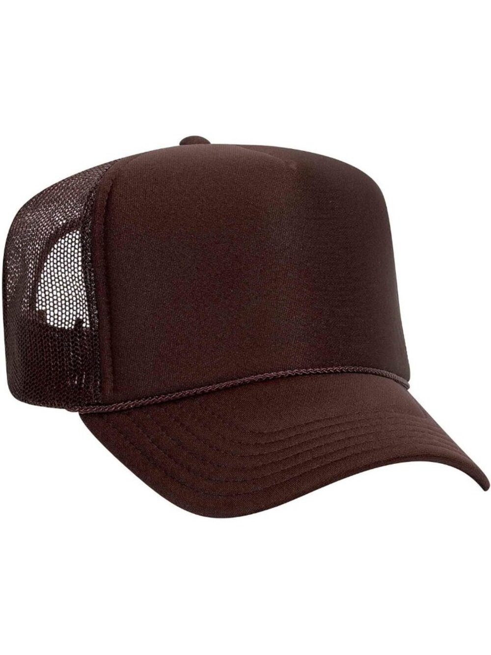 12-Pack High Crown Mesh Back Trucker Hats - Foam Front, Polyester, Adjustable